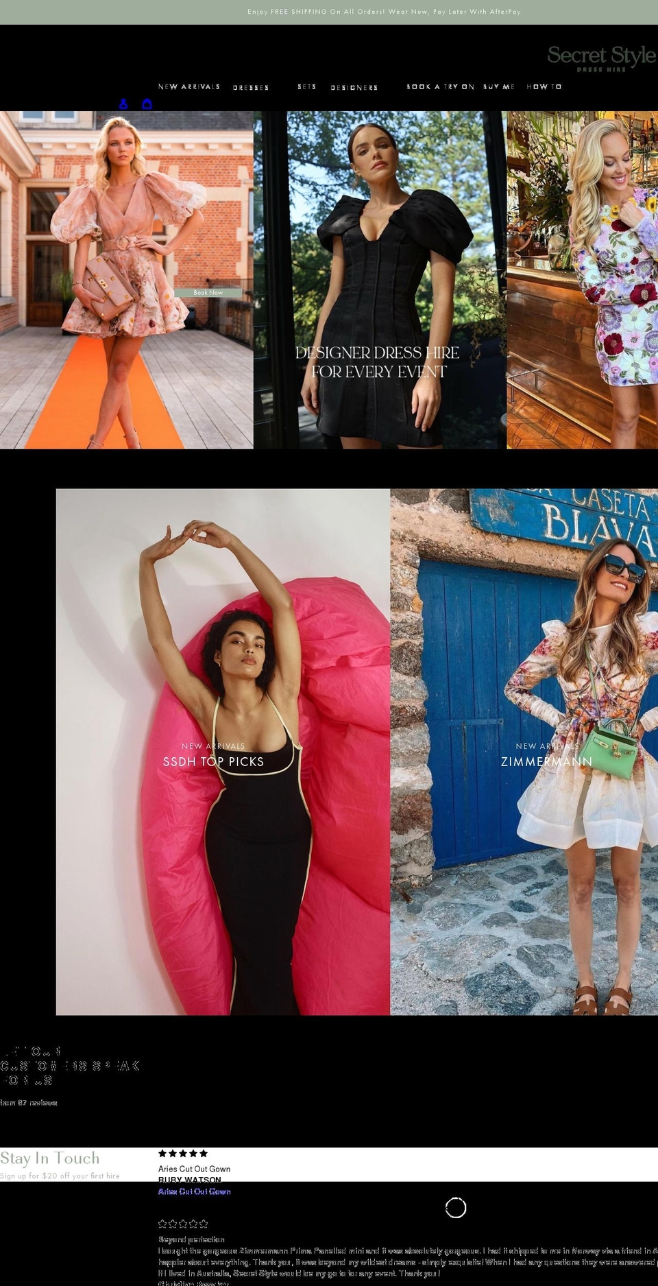 secretstyle.com.au shopify website screenshot