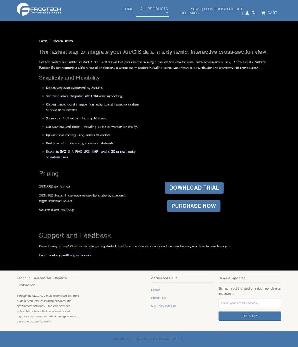 sectionsketch.com — Shopify storefront screenshot