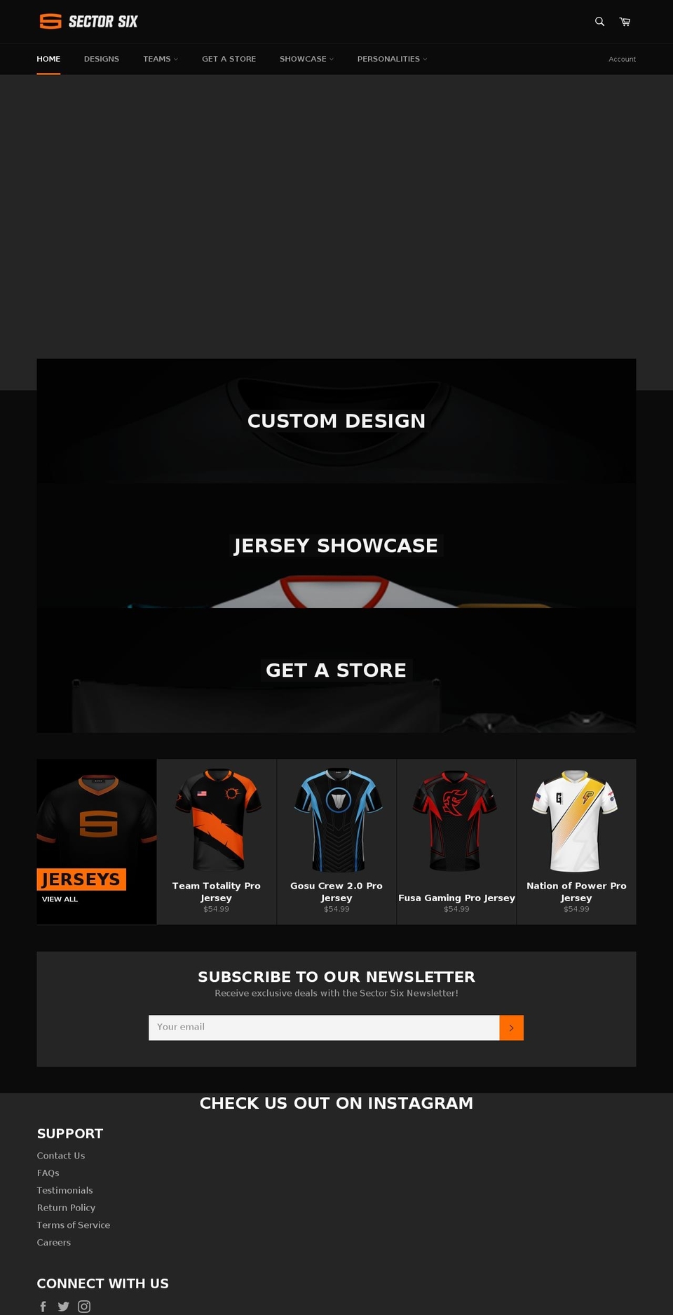 Copy of venture Shopify theme site example sectorsixapparel.com