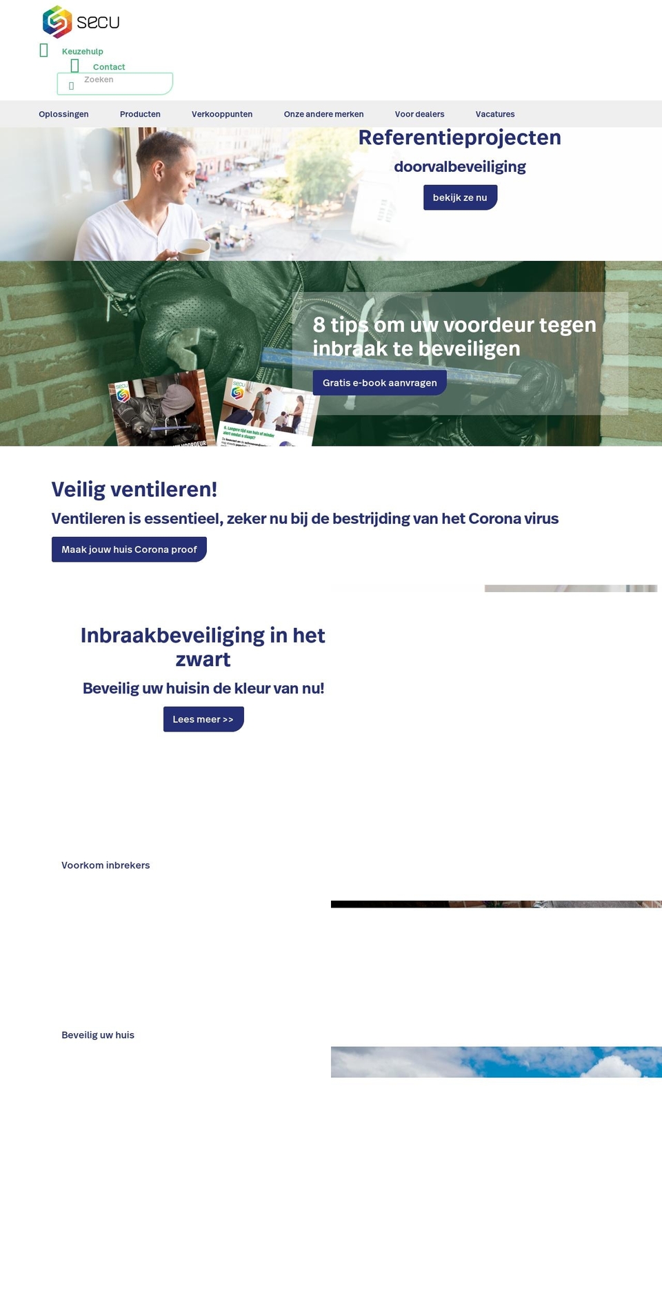 secu.nl shopify website screenshot