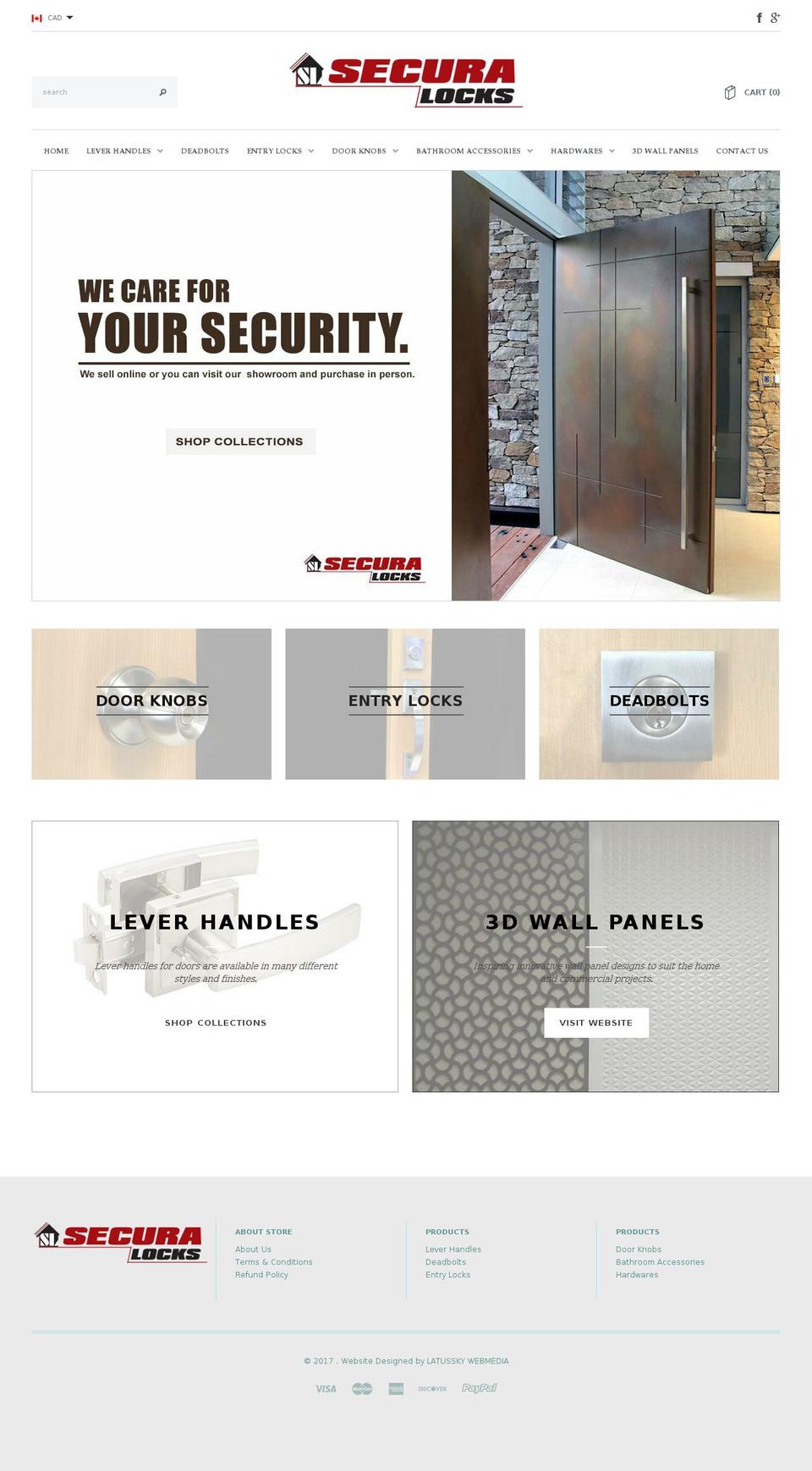securalocks.com — Shopify storefront screenshot