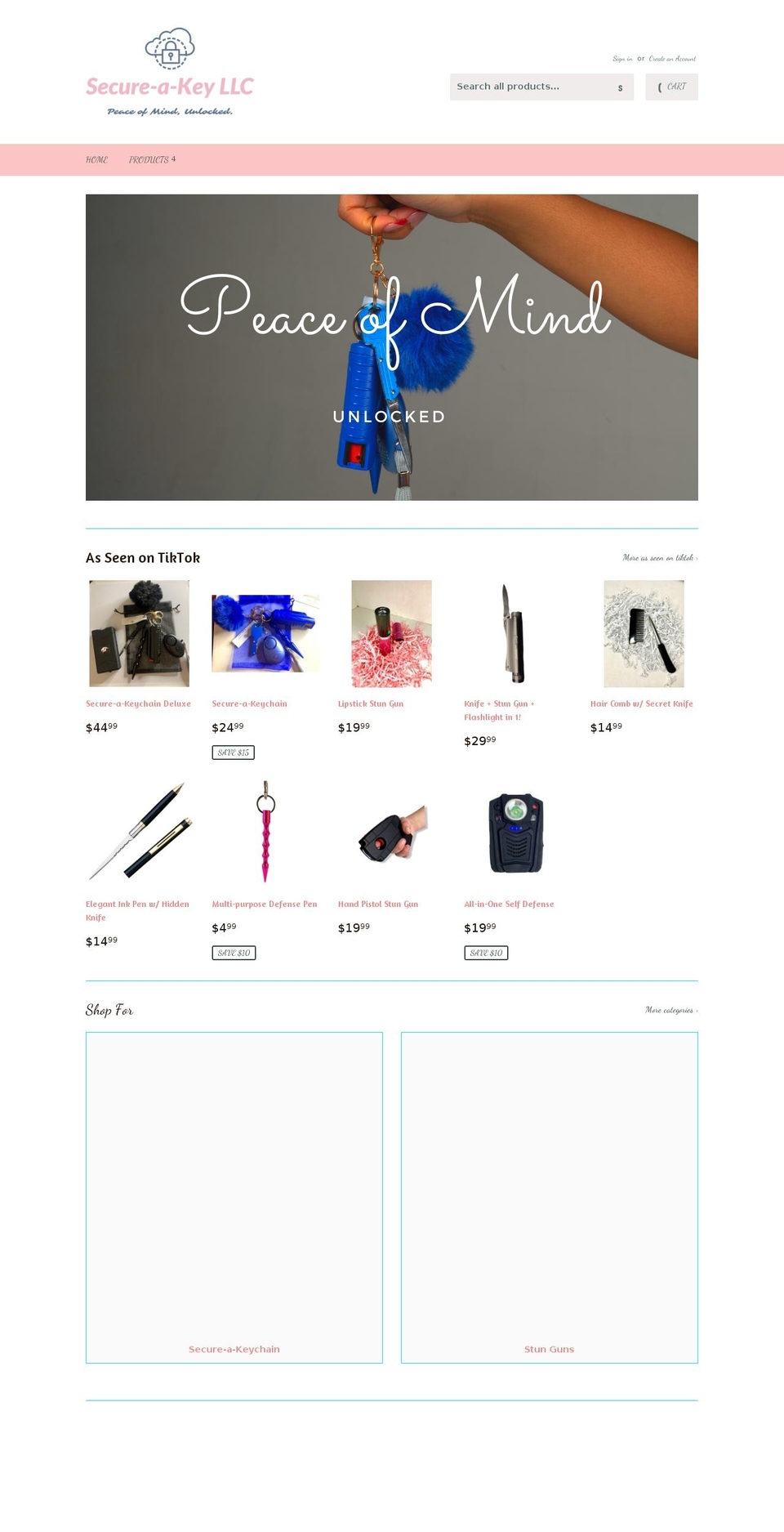 secure-a-key.co shopify website screenshot