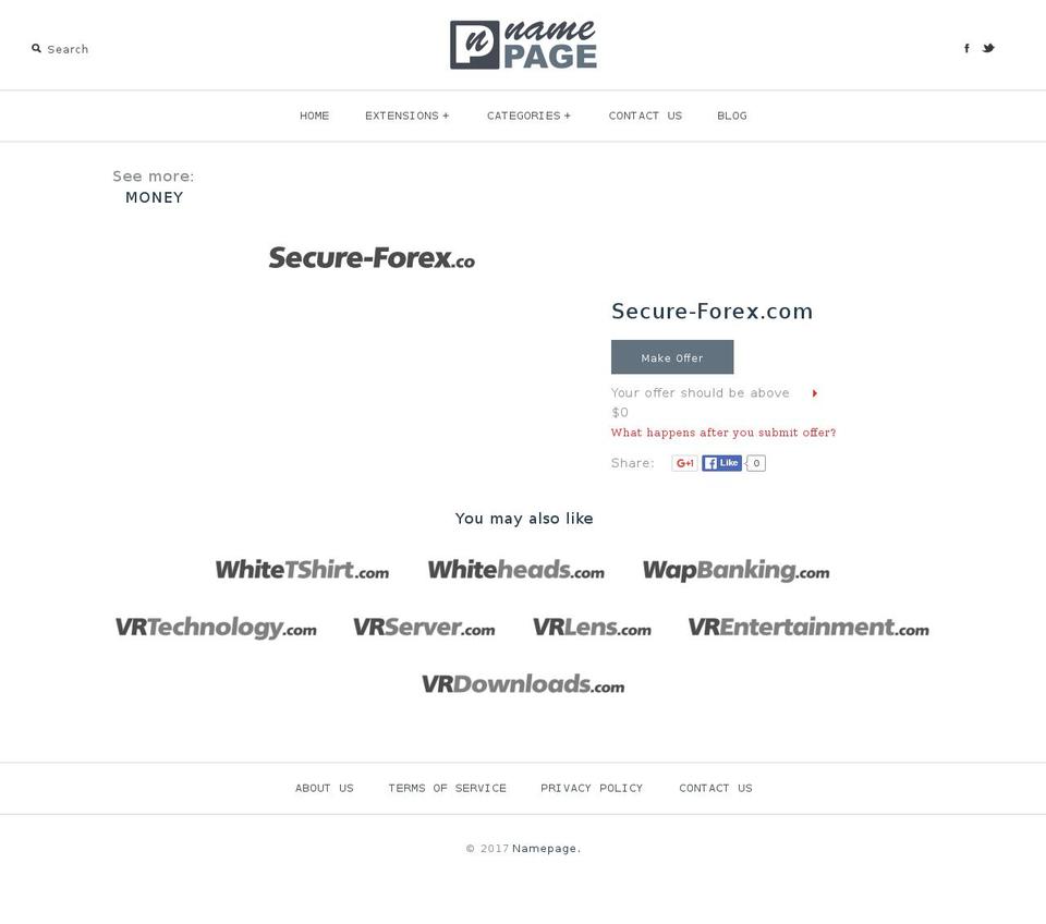 secure-forex.com shopify website screenshot