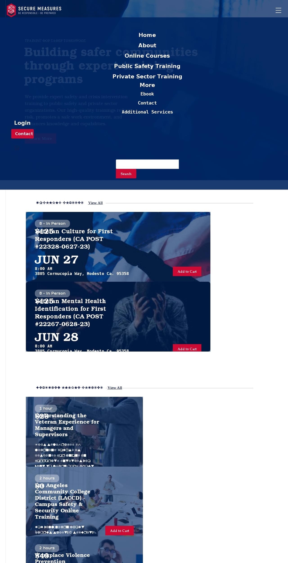 secure-measures.com shopify website screenshot