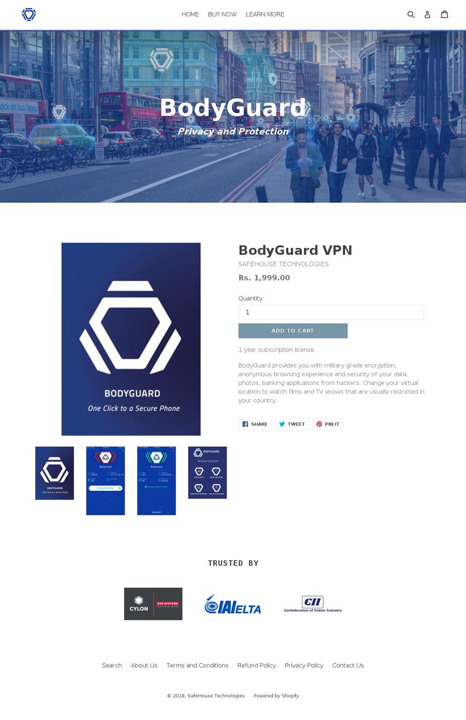 securemydevice.com — Shopify storefront screenshot