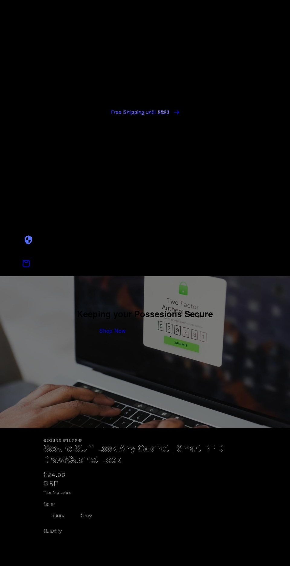 securestuff.co.uk shopify website screenshot