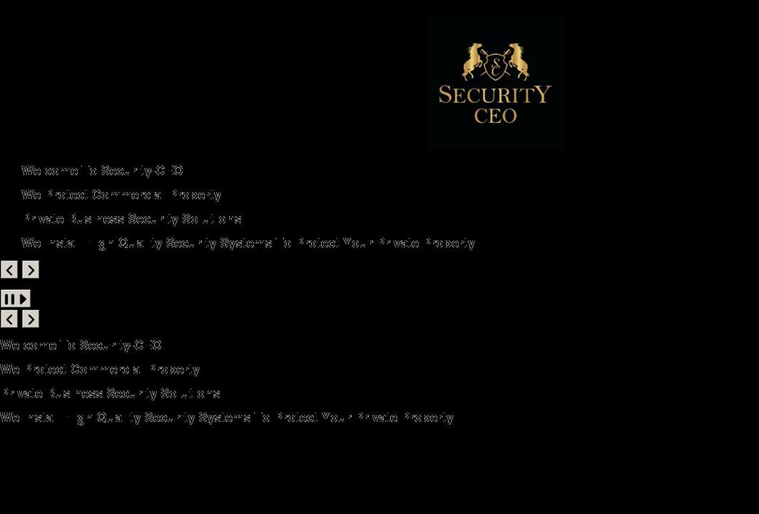 security-ceo.com shopify website screenshot