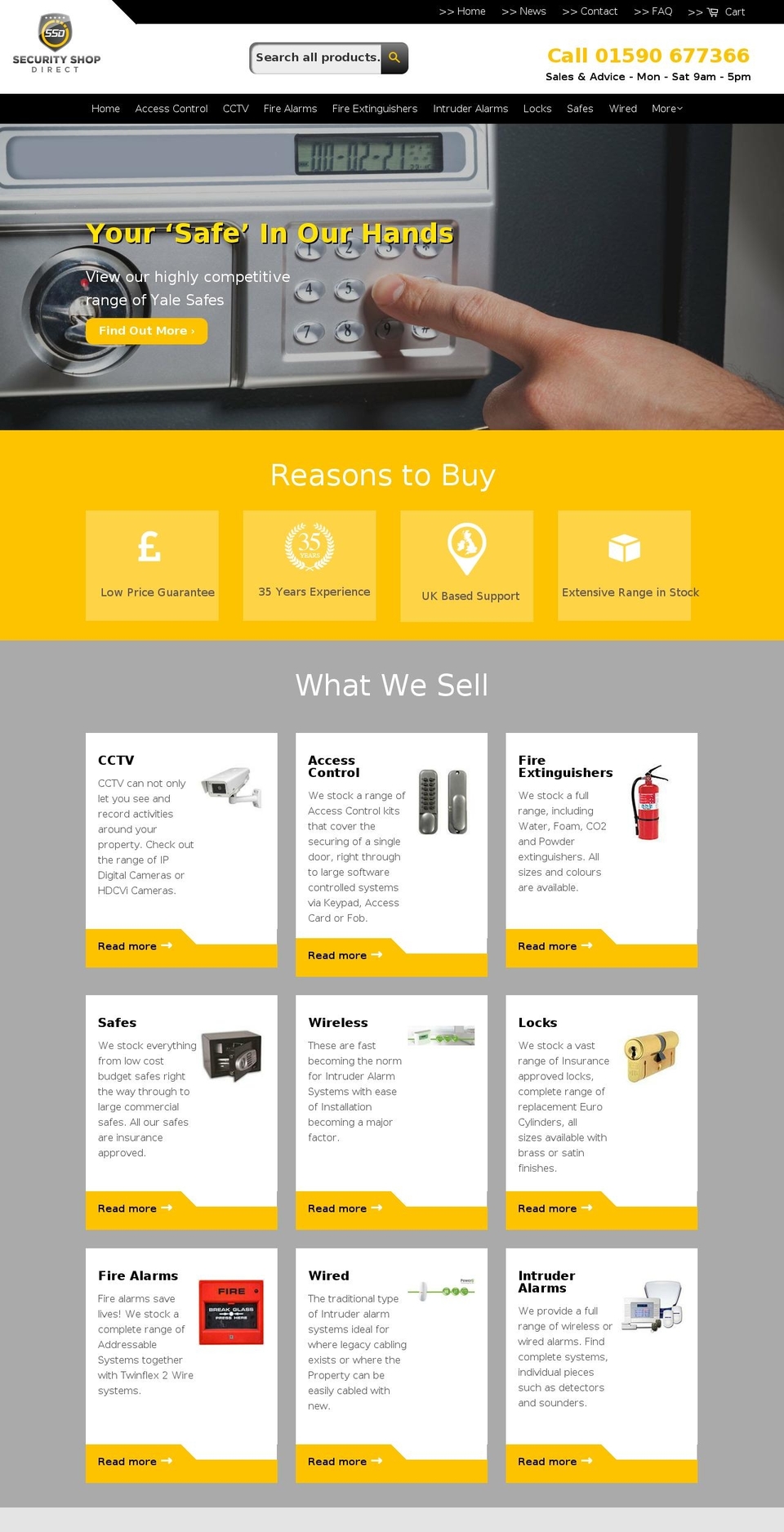 securityshopdirect.com — Shopify storefront screenshot