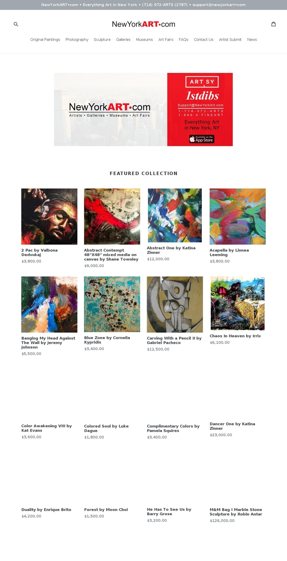 sedonaart.com — Shopify storefront screenshot