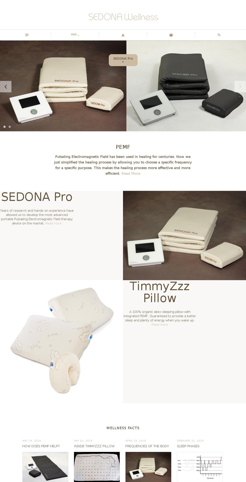 sedonawellness.com — Shopify storefront screenshot