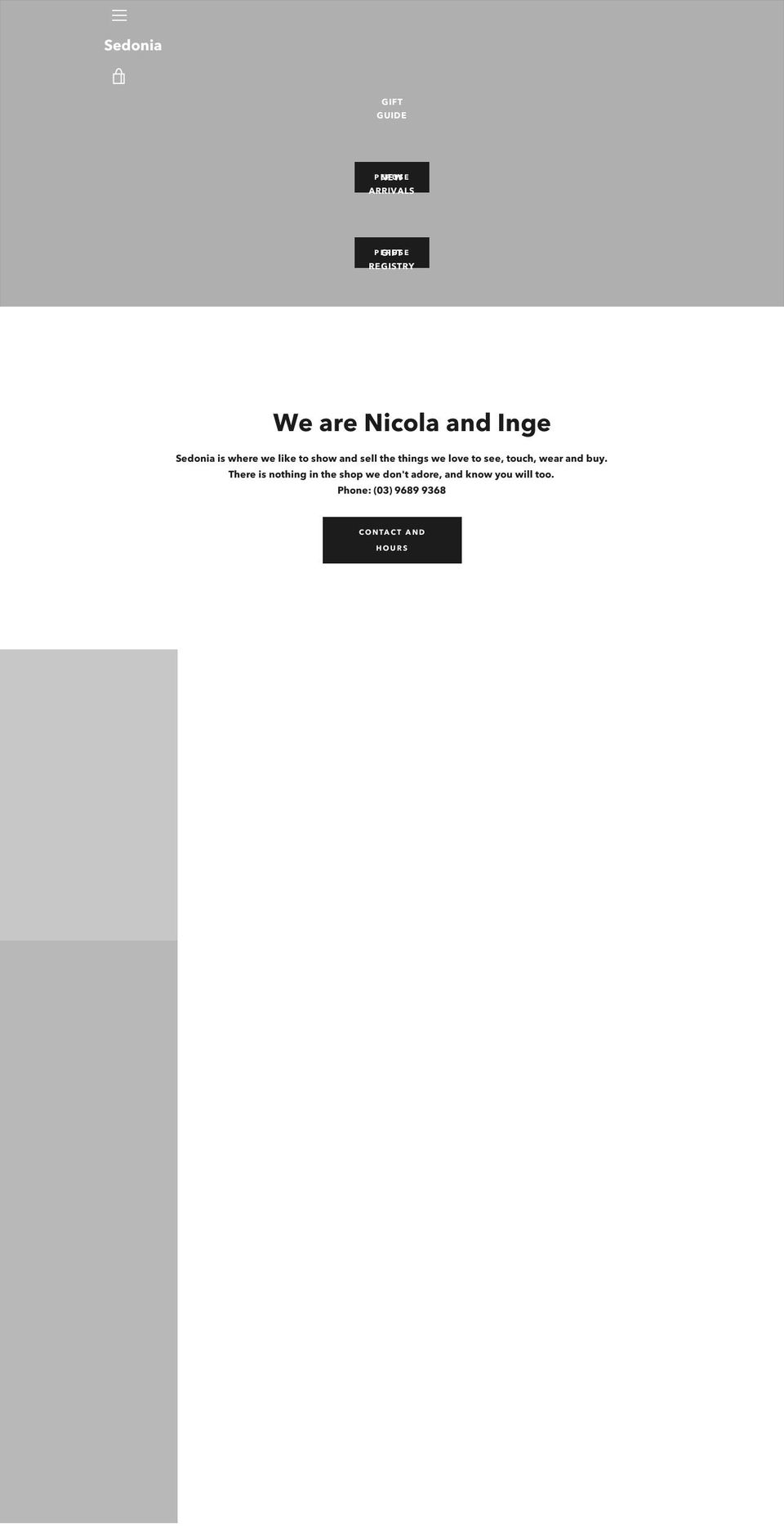 sedonia.com.au shopify website screenshot