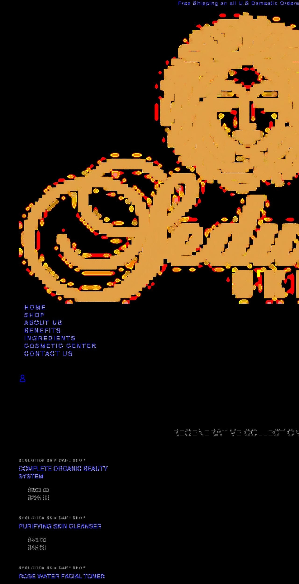 seductionskincare.com shopify website screenshot