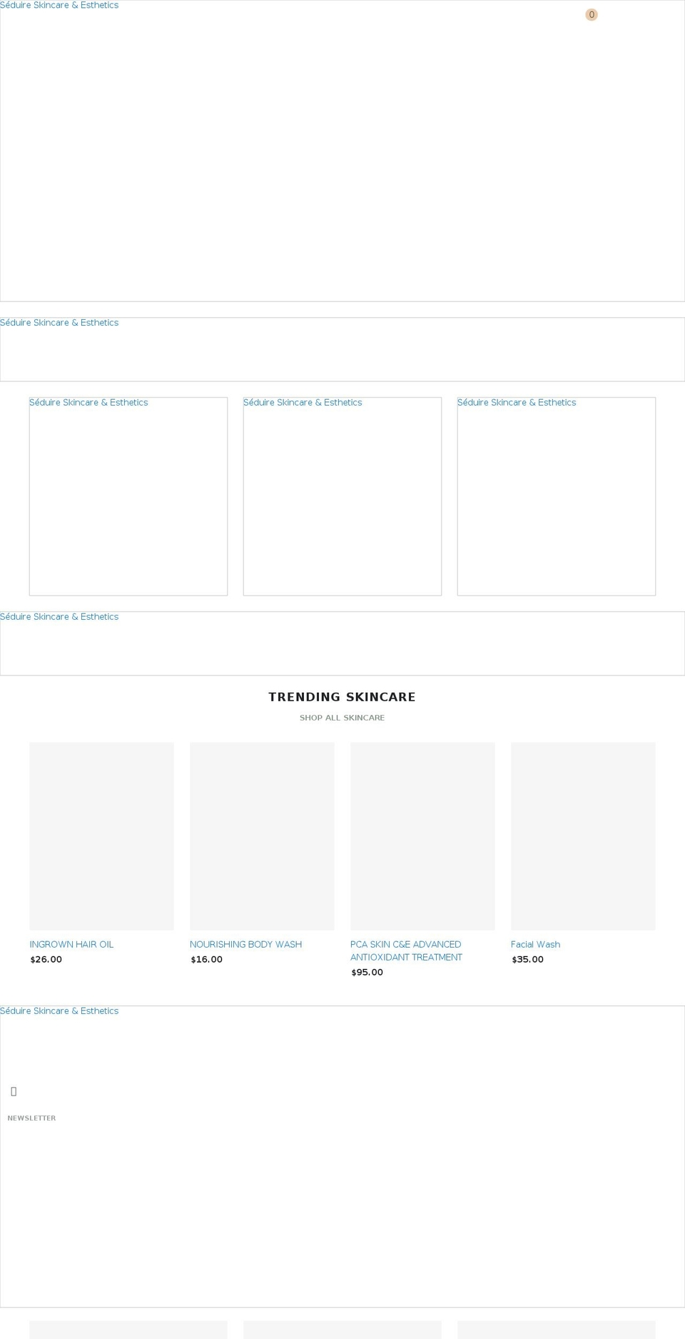seduireskincare.com shopify website screenshot