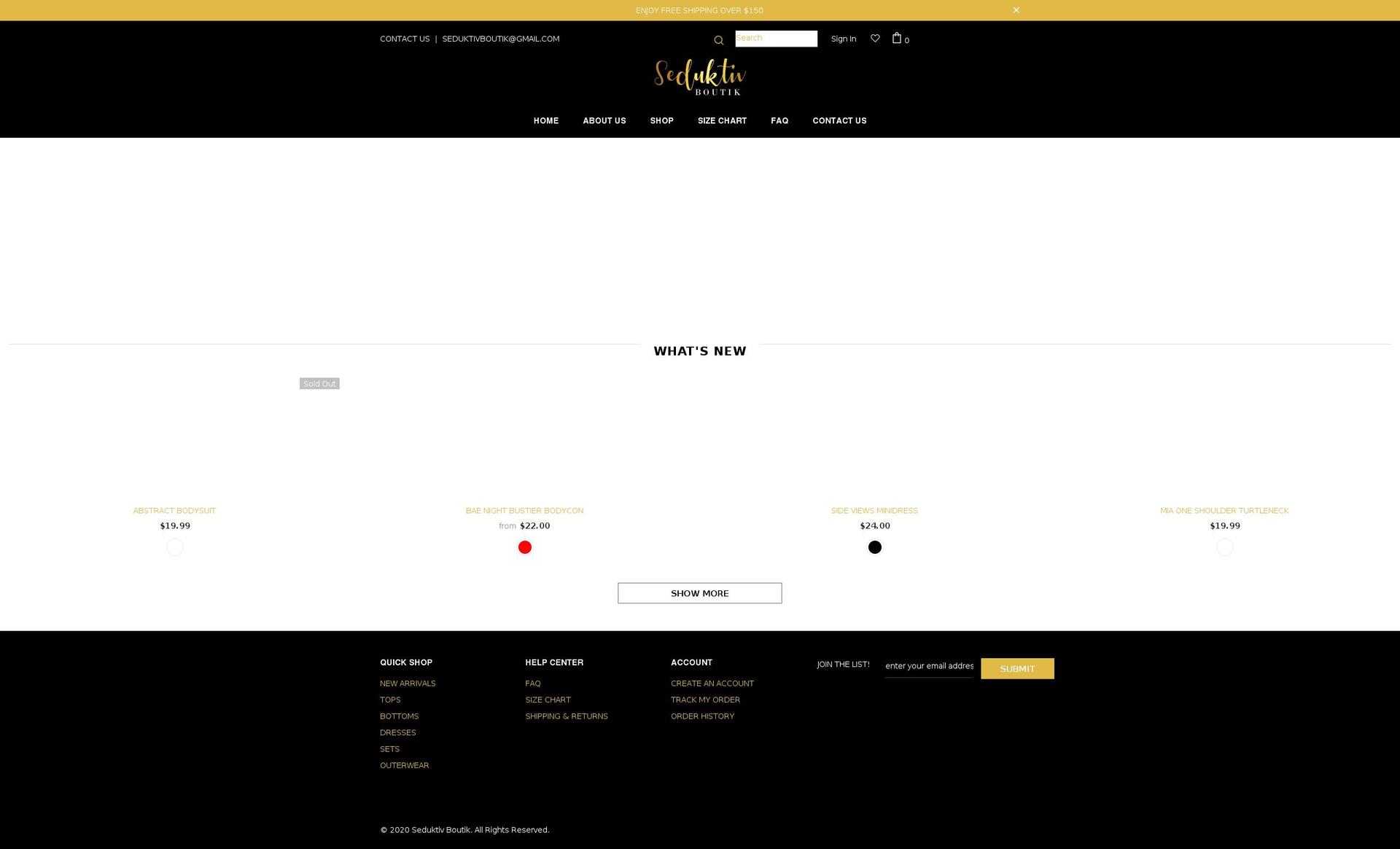 seduktivboutik.com shopify website screenshot