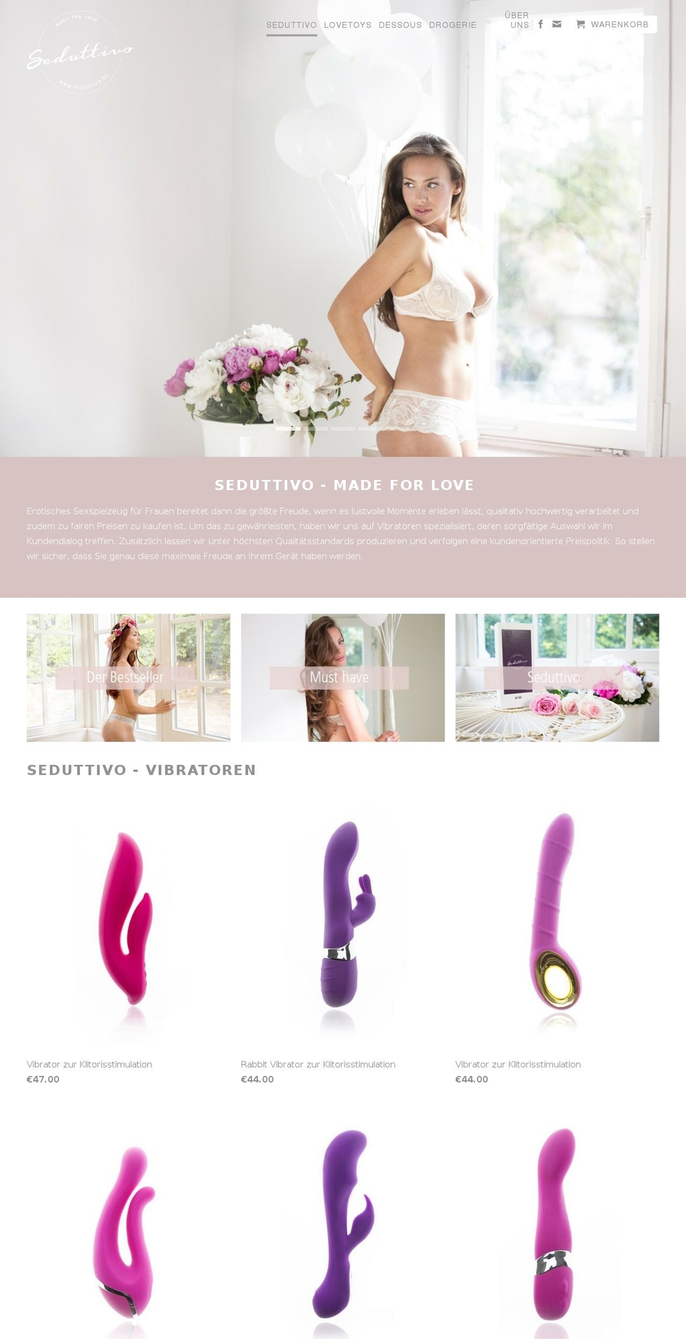 seduttivo.com shopify website screenshot