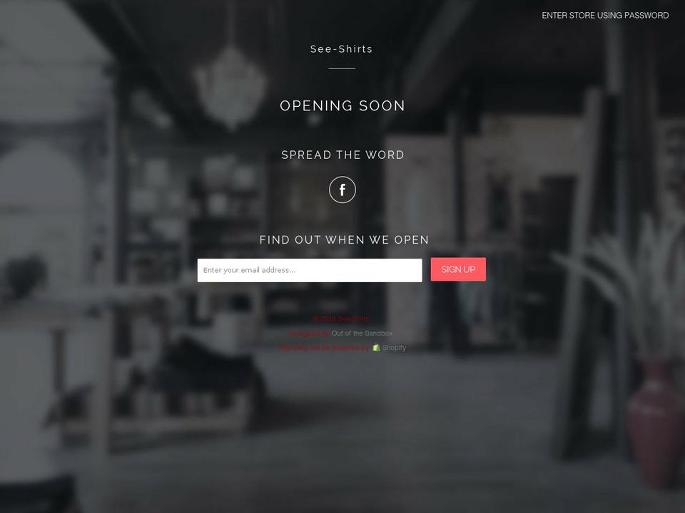 see-shirts.com shopify website screenshot