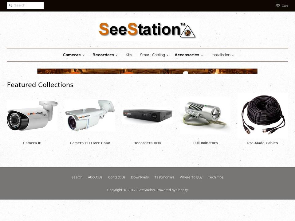 see-station.com shopify website screenshot