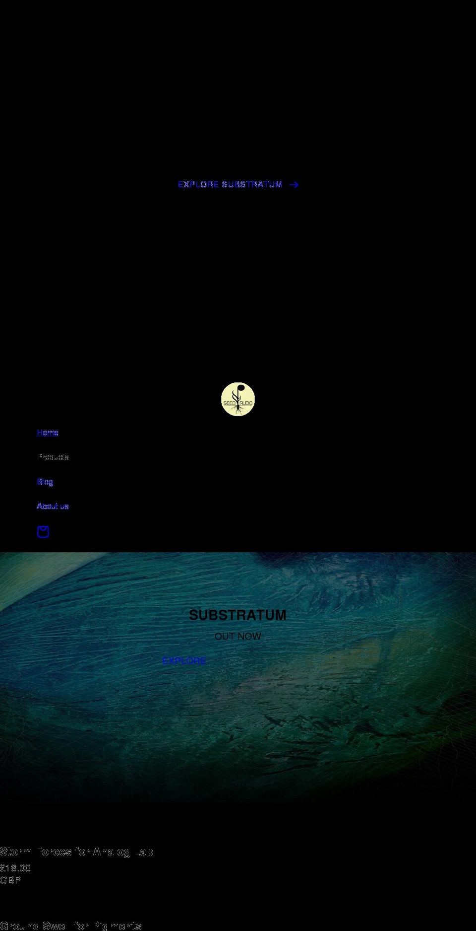 seedaudio.com shopify website screenshot