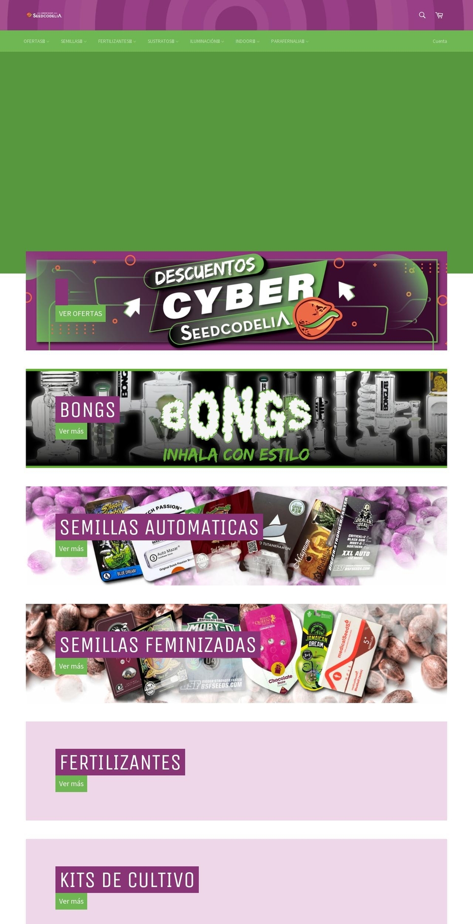 seedcodeliagrow.com — Shopify storefront screenshot