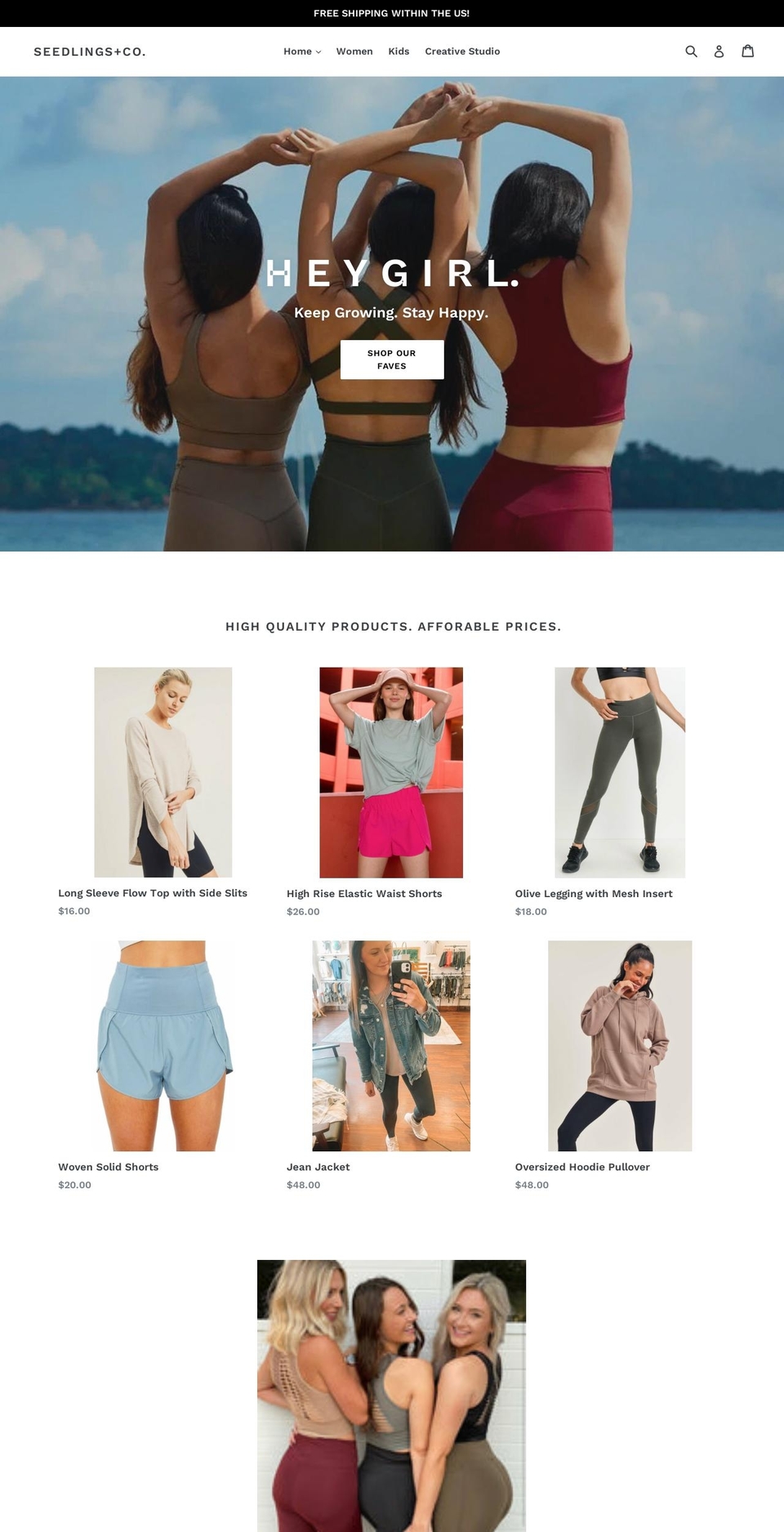 seedlingscompany.com shopify website screenshot