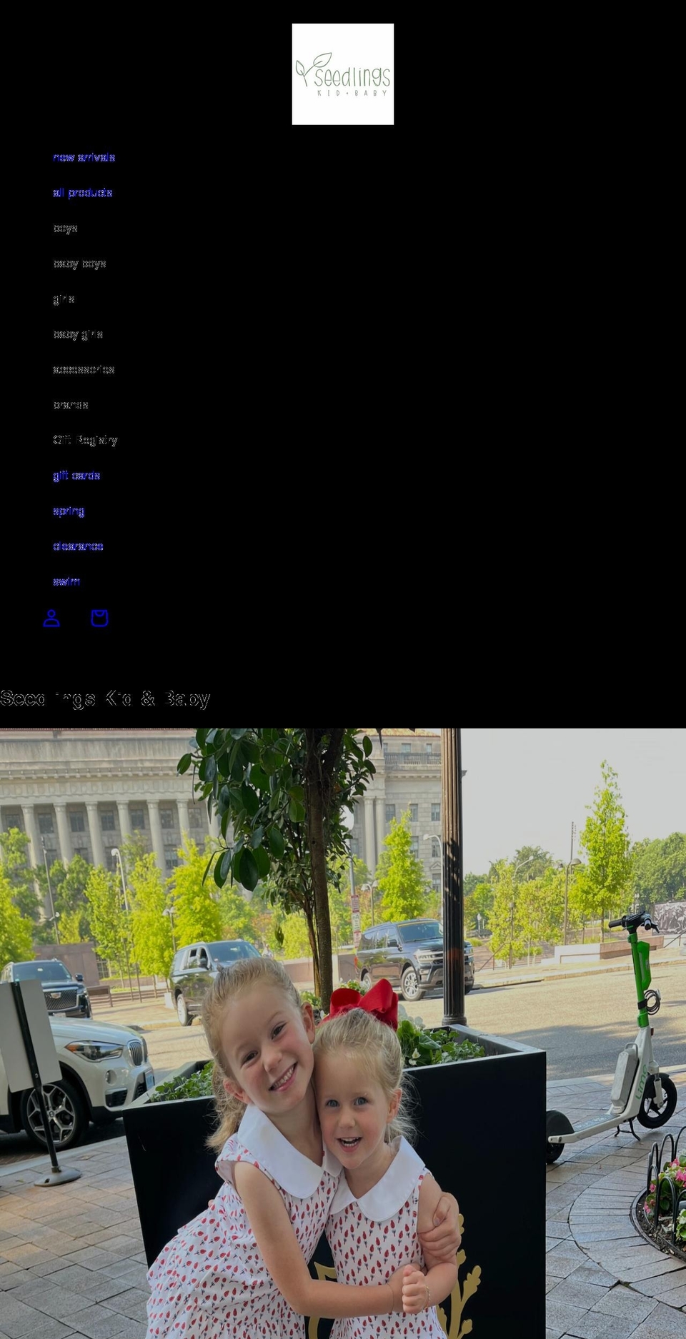 seedlingskid.com shopify website screenshot