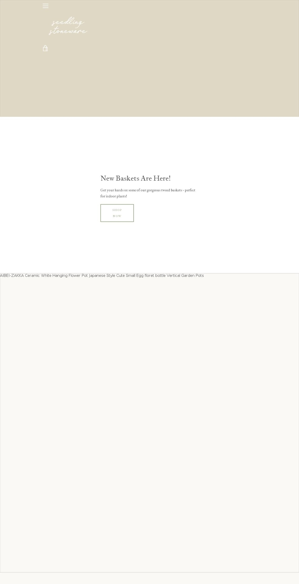 seedlingstoneware.com — Shopify storefront screenshot