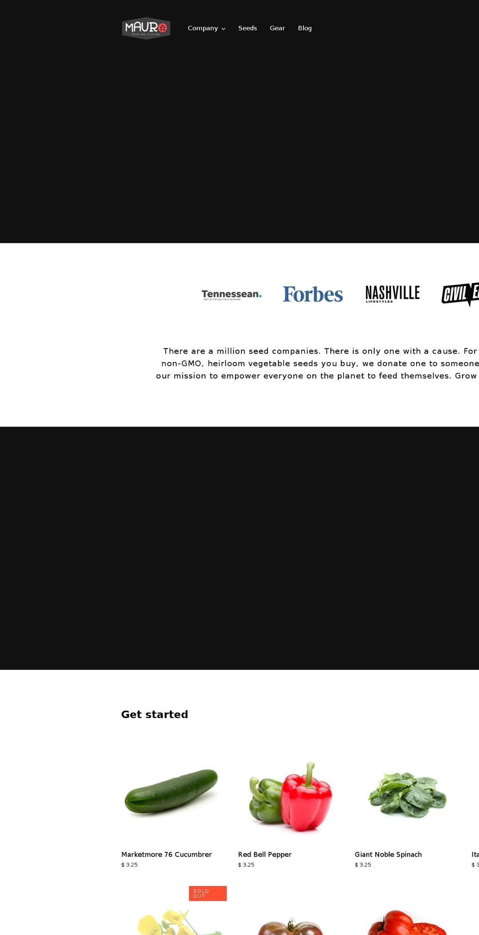 seedlove.com — Shopify storefront screenshot