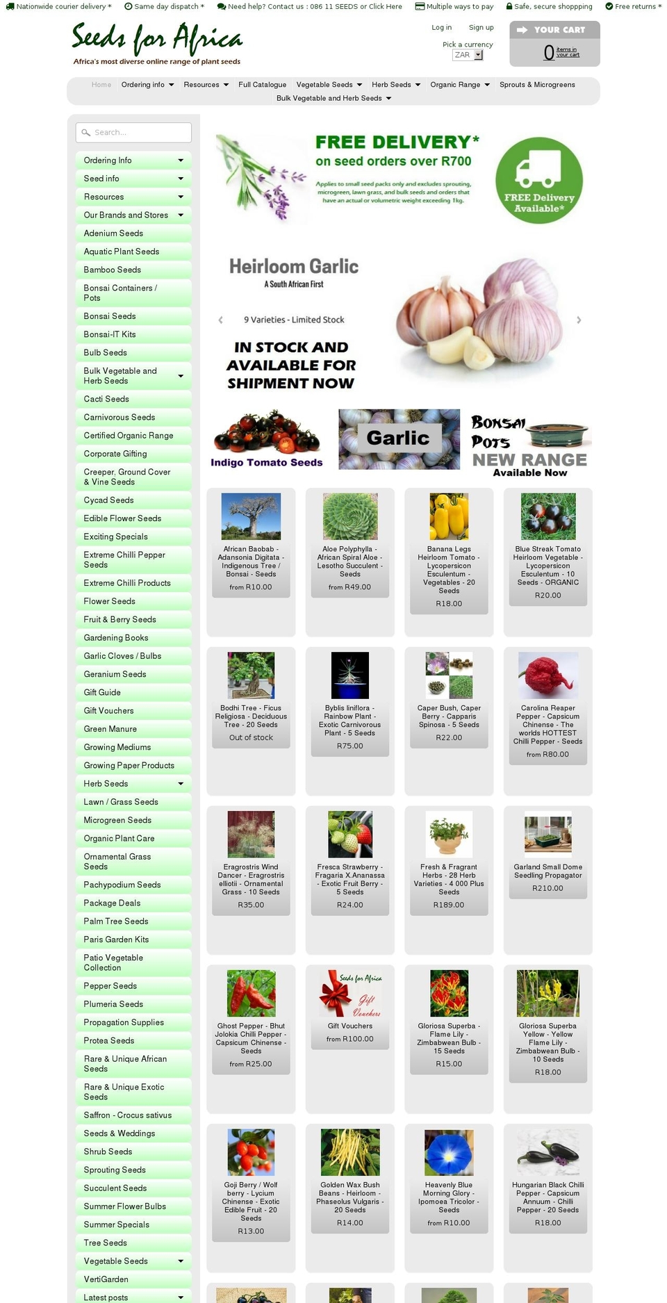 seeds-for-africa-4.myshopify.com shopify website screenshot