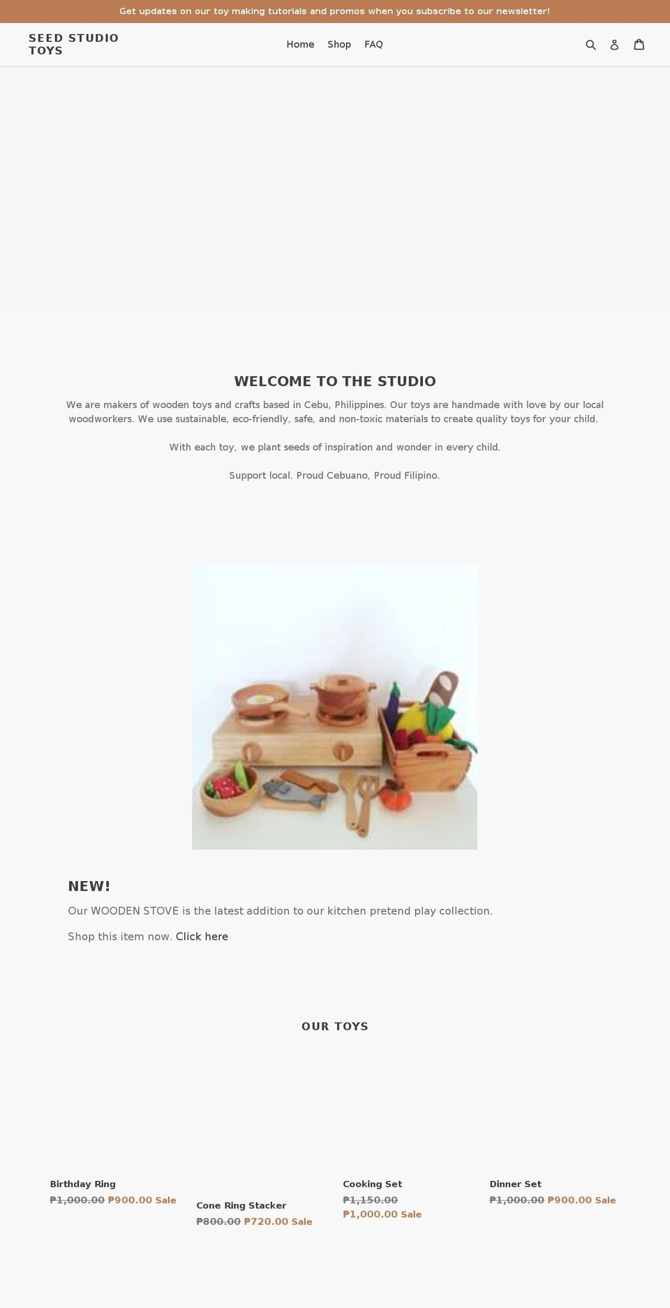 seedstudiotoys.com — Shopify storefront screenshot