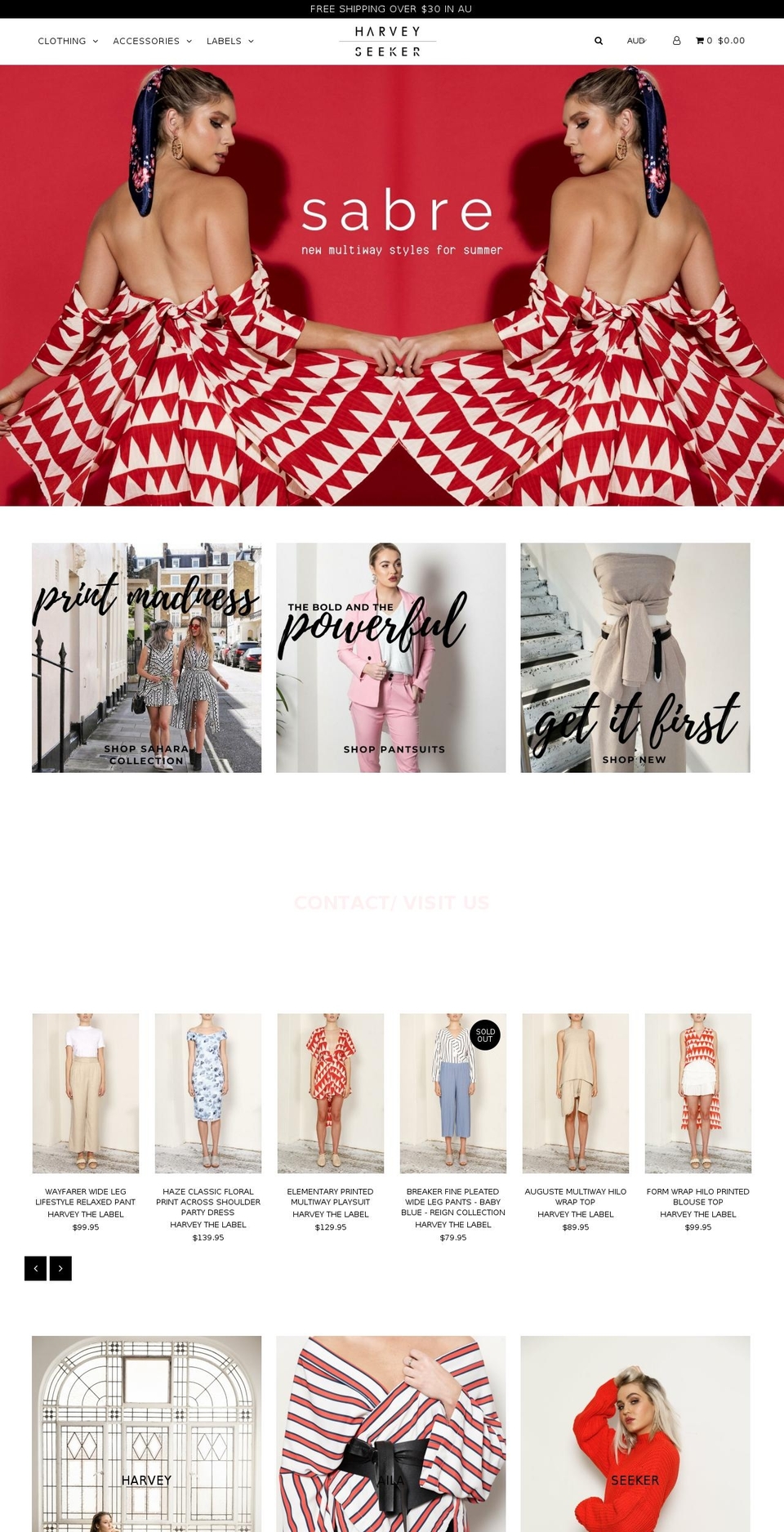 seekerstore.com — Shopify storefront screenshot