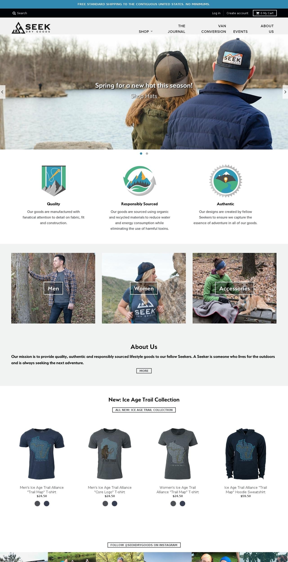 seekoutdoor.com shopify website screenshot