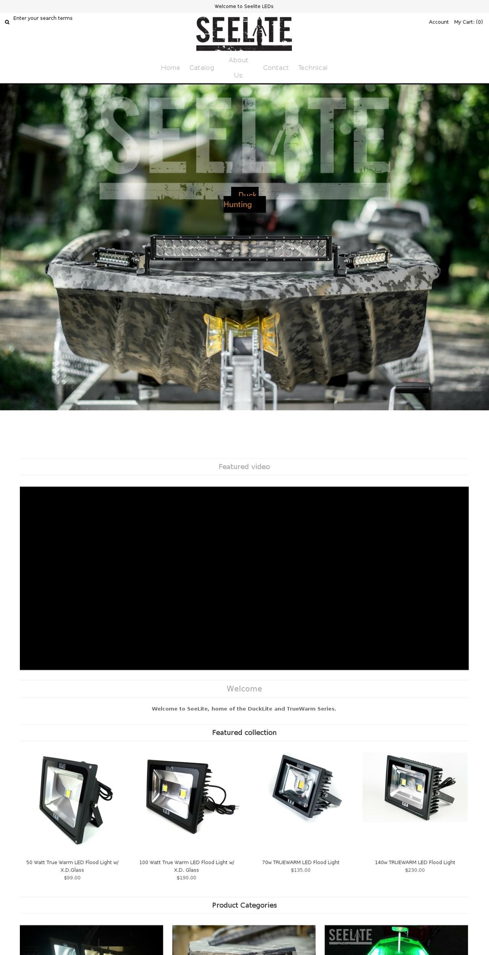 seelite.myshopify.com shopify website screenshot