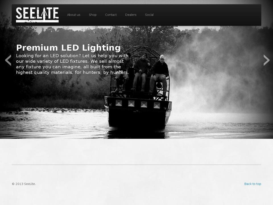Pursuit Shopify theme site example seeliteleds.com