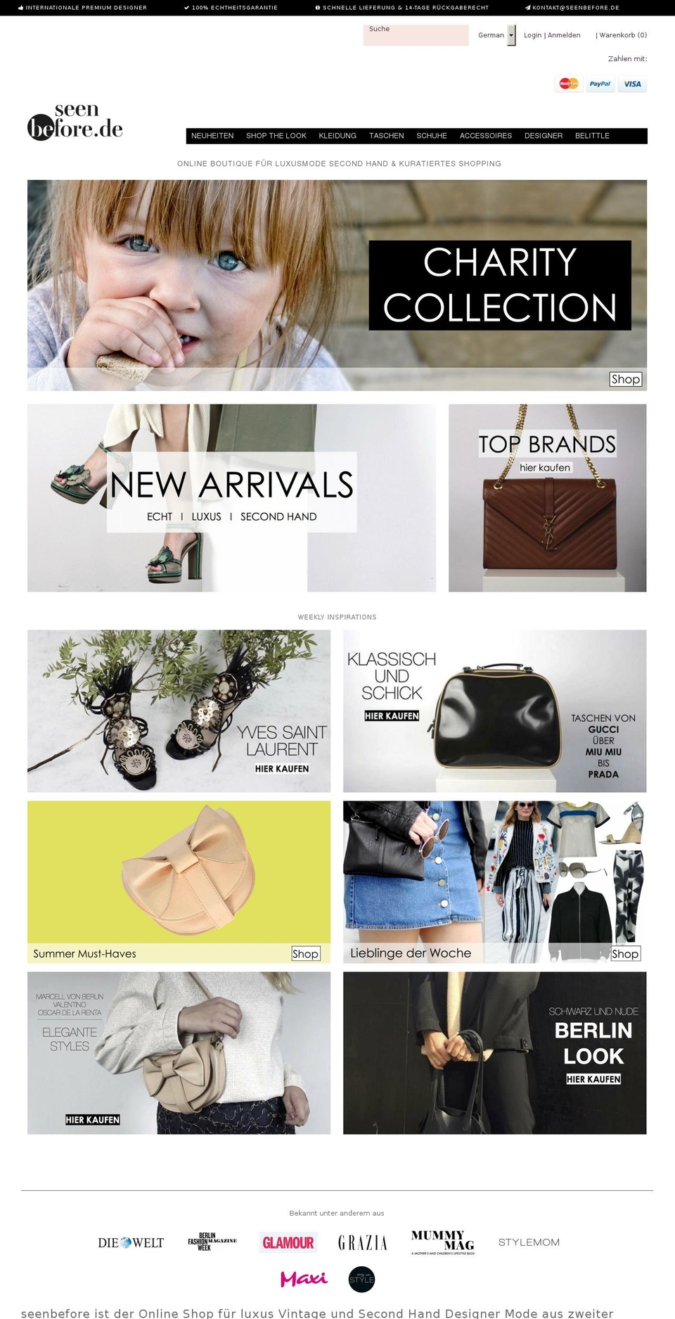 Stand 09.07.2015 Shopify theme site example seenbefore.net