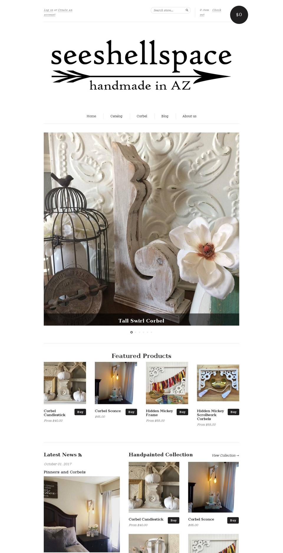 seeshellspace.com shopify website screenshot