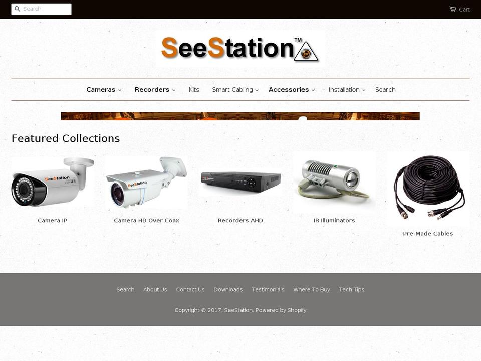 Spotlight Shopify theme site example seestation.com