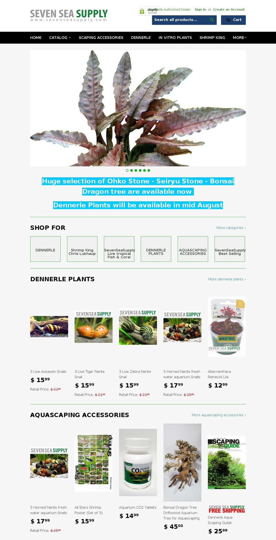 seiryustone.com — Shopify storefront screenshot