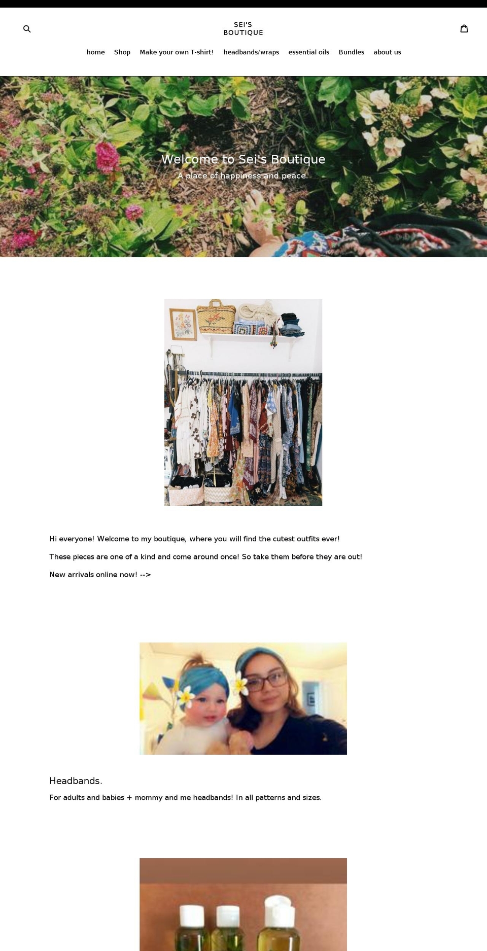 seisboutiques.com — Shopify storefront screenshot