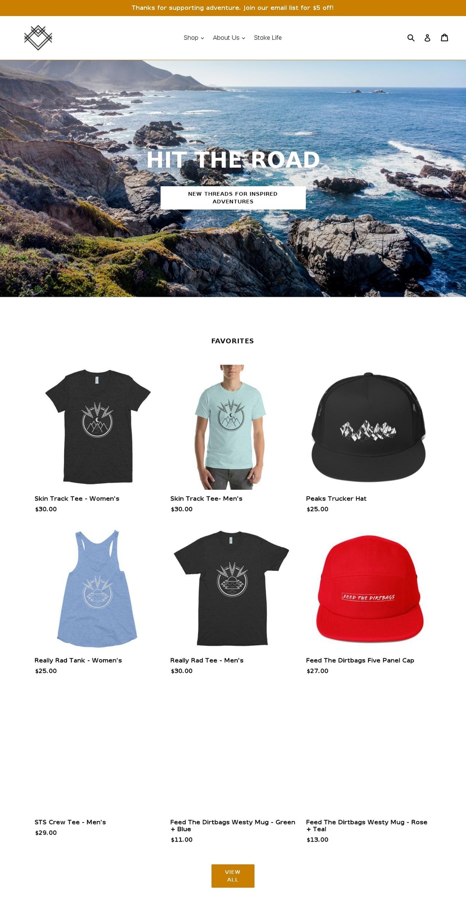 seizethestoke.com — Shopify storefront screenshot