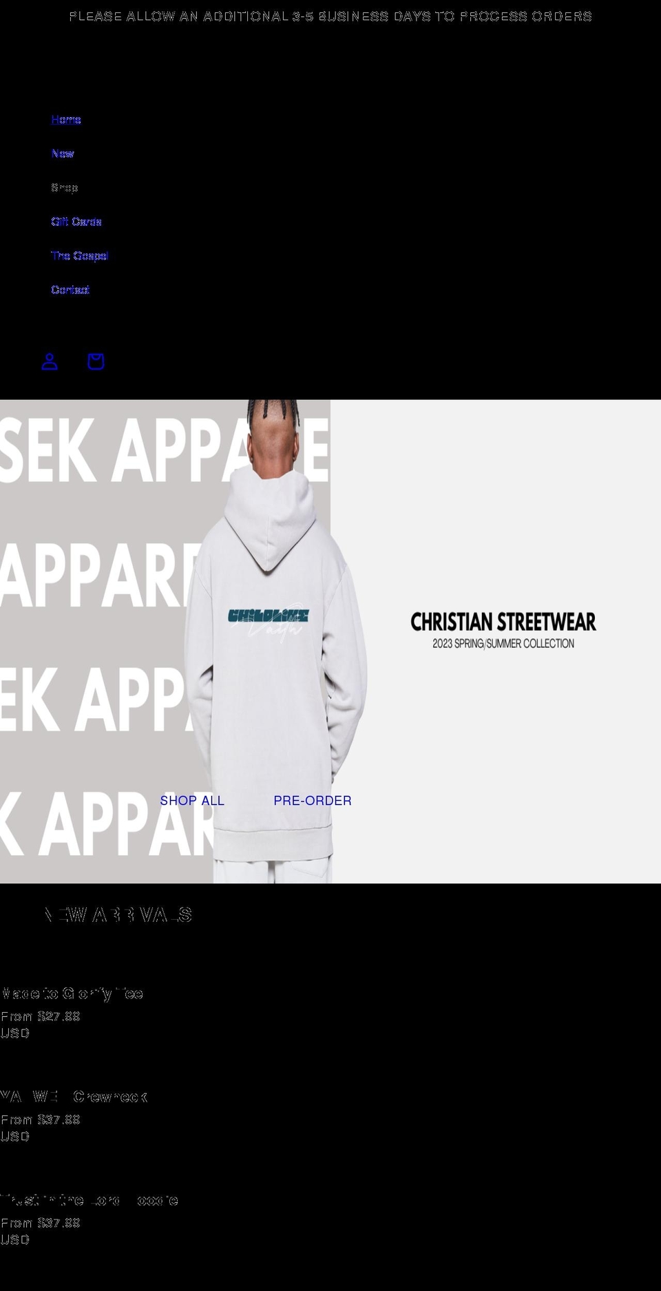 sekapparel.com shopify website screenshot