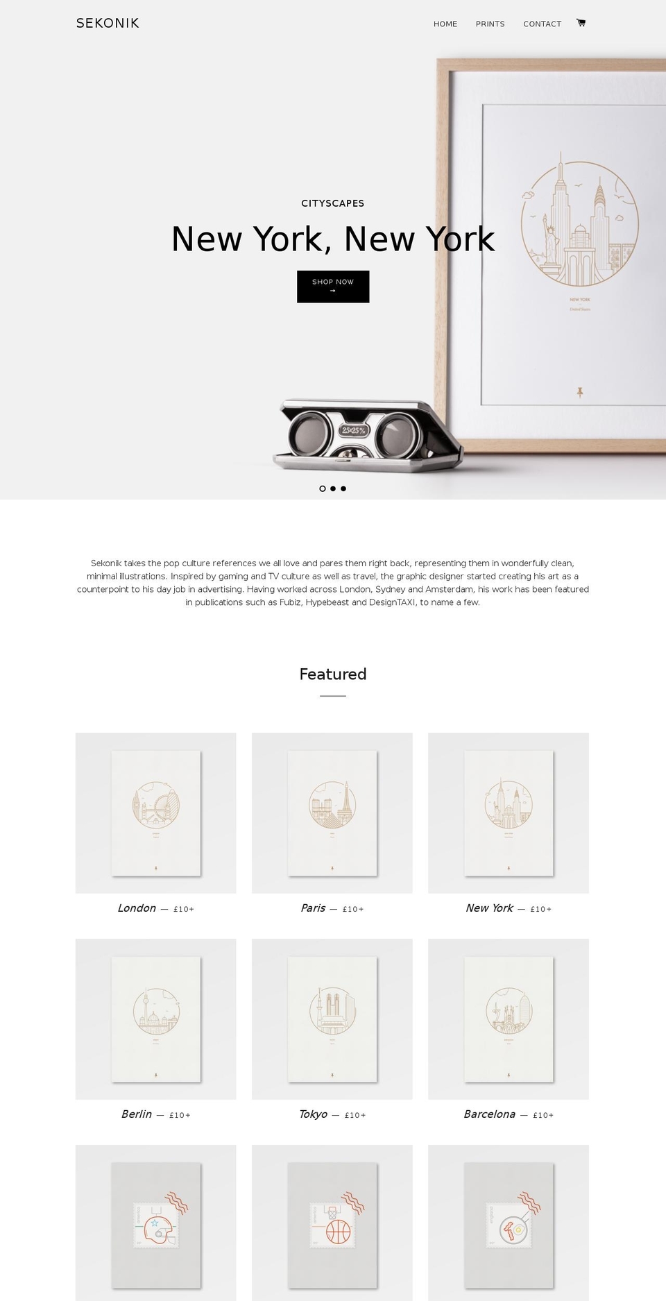 sekonik.com shopify website screenshot