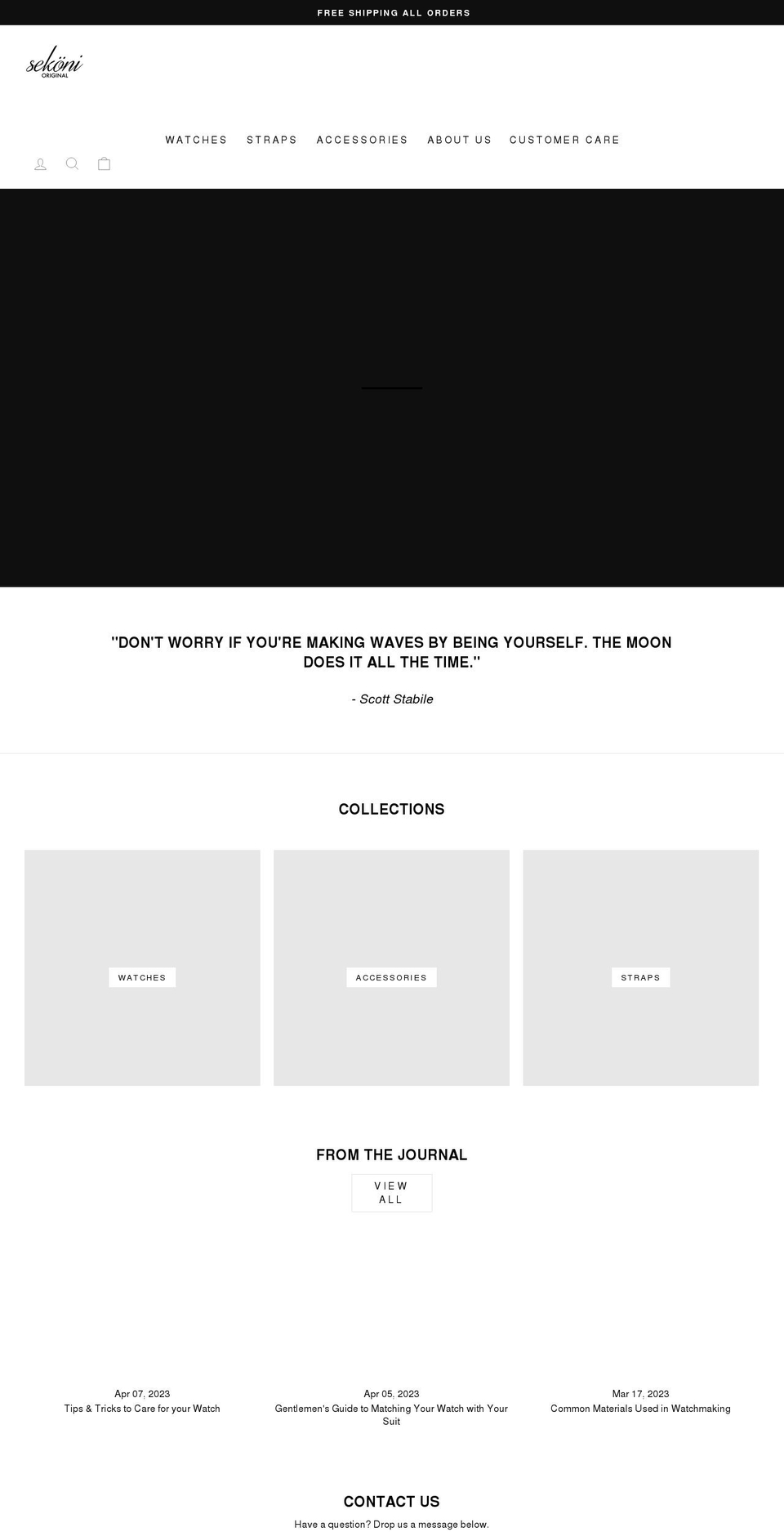 sekonioriginal.com shopify website screenshot