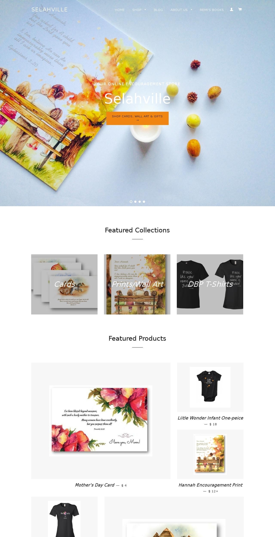 selahville.com shopify website screenshot