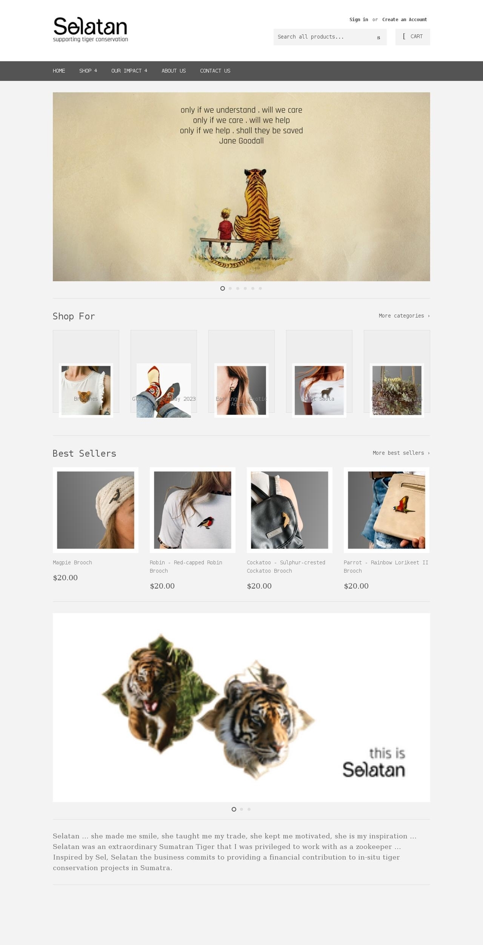 selatan.com.au shopify website screenshot