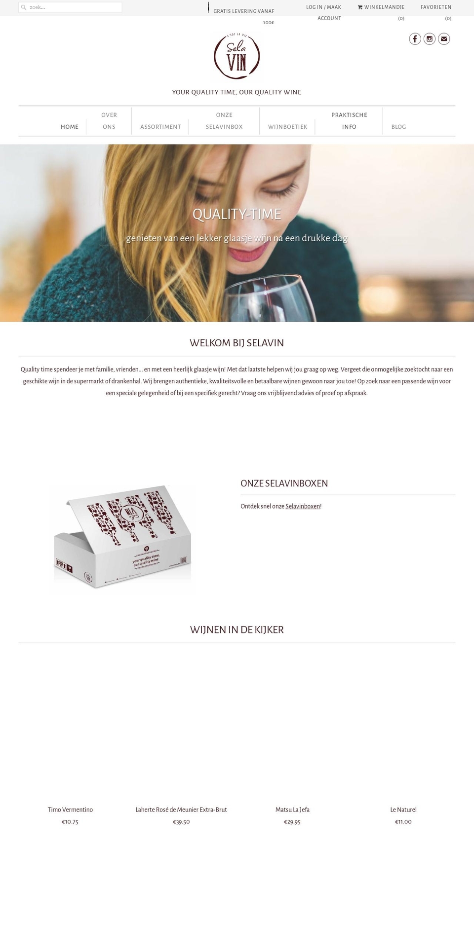 selavin.com — Shopify storefront screenshot