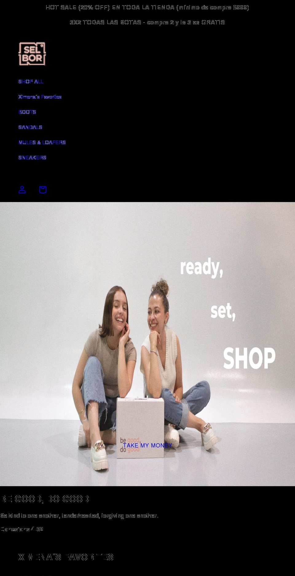 selbormexico.com shopify website screenshot