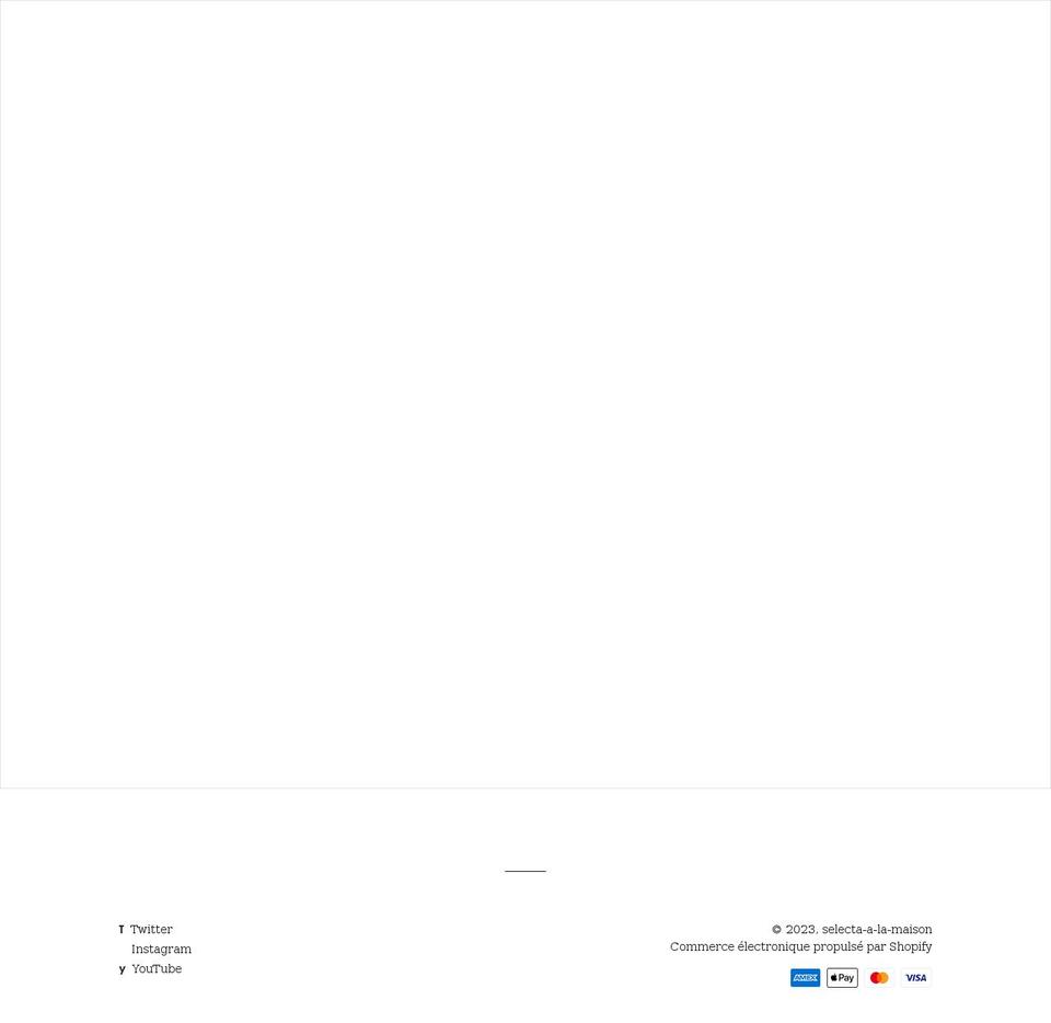 selecta-a-la-maison.com shopify website screenshot
