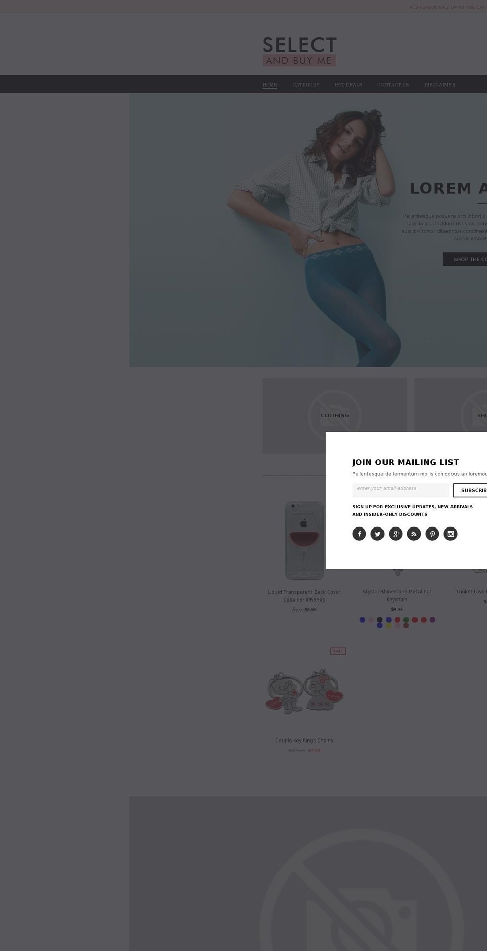 selectandbuyme.com — Shopify storefront screenshot