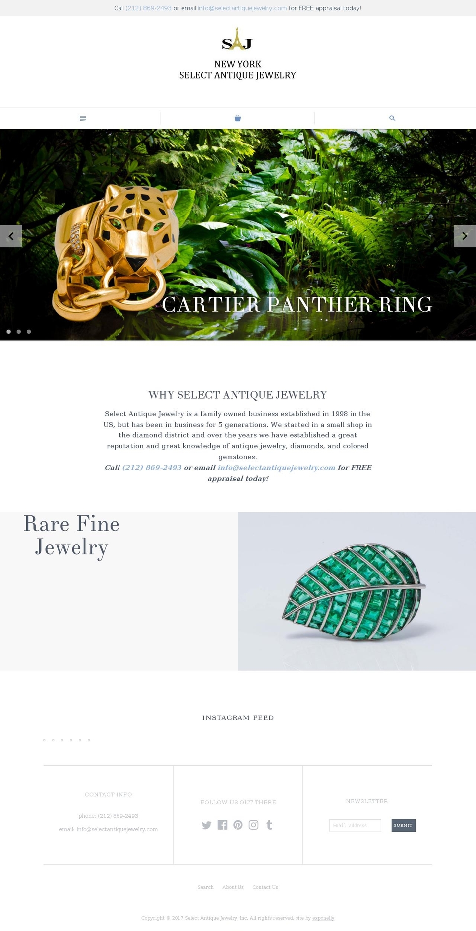 selectantiquejewelry.com — Shopify storefront screenshot