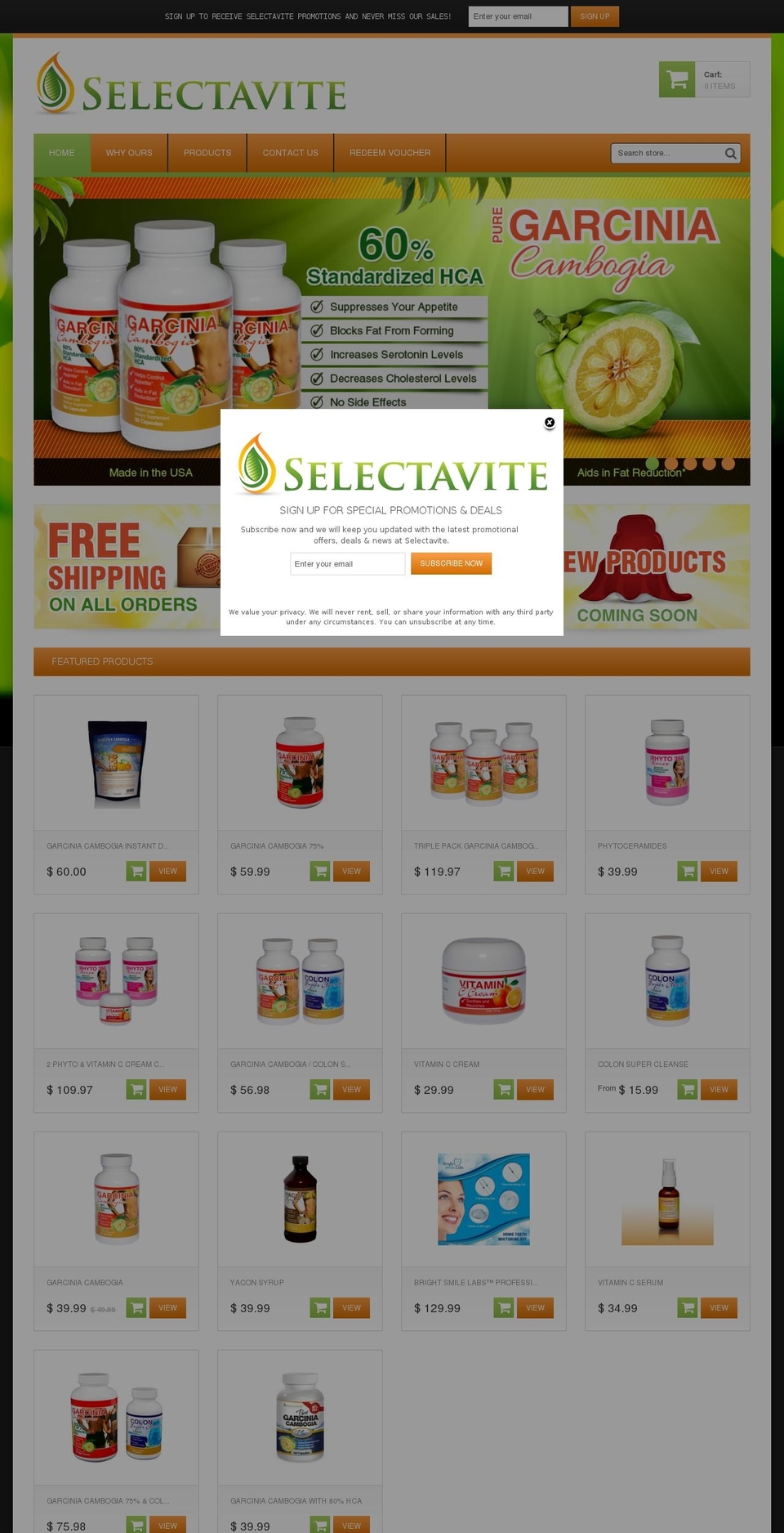 selectavite.net shopify website screenshot